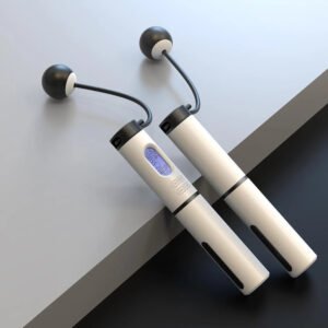 Cordless jump rope with smart counter for tracking workouts