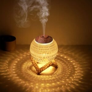 Crystal ball desktop humidifier for air hydration and refreshing moisture